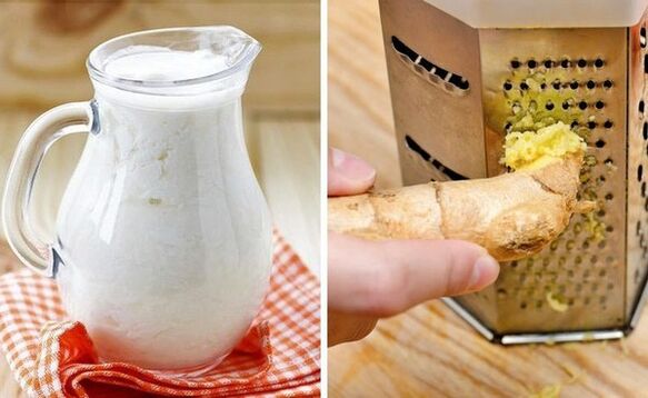 Prepara un cóctel con kéfir y jengibre rallado.